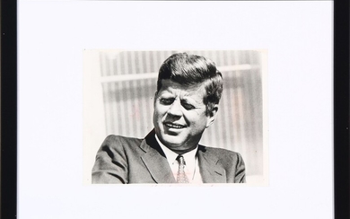 An original American b/w press photo of John F. Kennedy (1917–1963).