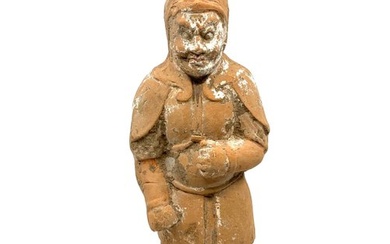 Ancient Chinese Terracotta Soldier Figure - 36 cm