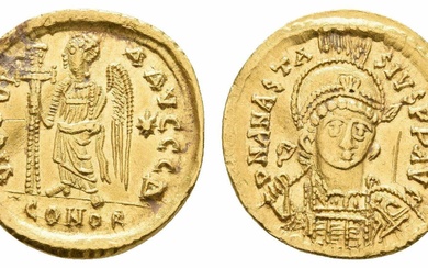 Ancient Coins - Byzantine Empire - Anastasius I,...