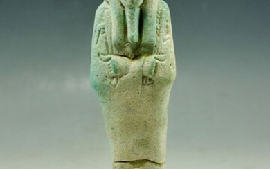 Ancient Egyptian Faience Ushabti - 118mm height