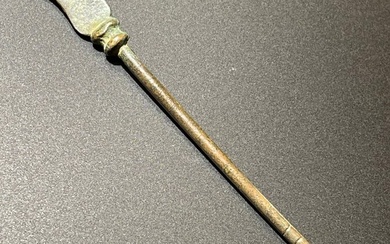 Ancient Roman Bronze Exceptional Medical Instrument- Scalpel with a Rare shape and Absolutely Intact. With an Austrian