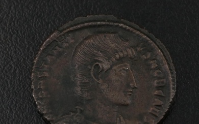 Ancient Roman Imperial Centenionalis Coin of Constantius Gallus, ca. 351 A.D.