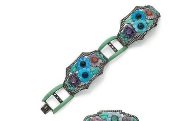 °‘Anemone’ demi-parure with bracelet