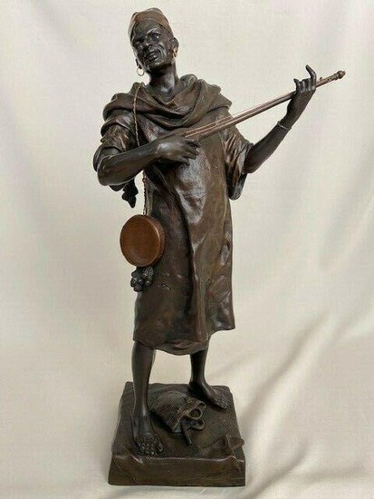 Antique Bronze Statue by Emile Louis PICAULT “Fait a