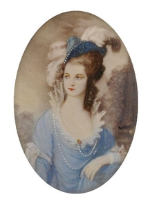 Anton (19th Century) British. "Miss Graham", a Portrait