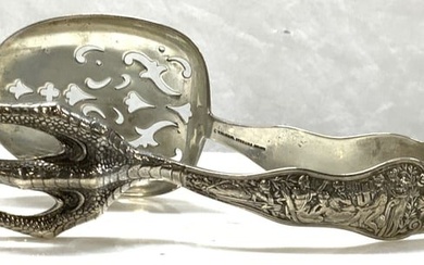 Antq Tiffany & Co STERLING Silver Talon Tongs 1876
