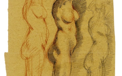 Armando Spadini (Firenze, 1883 - Roma, 1925), Studio di nudo femminile.