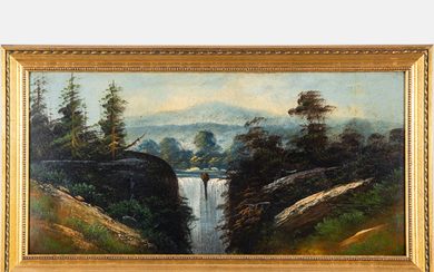 Artist Unknown, (20th Century) - Landscape with Waterfall