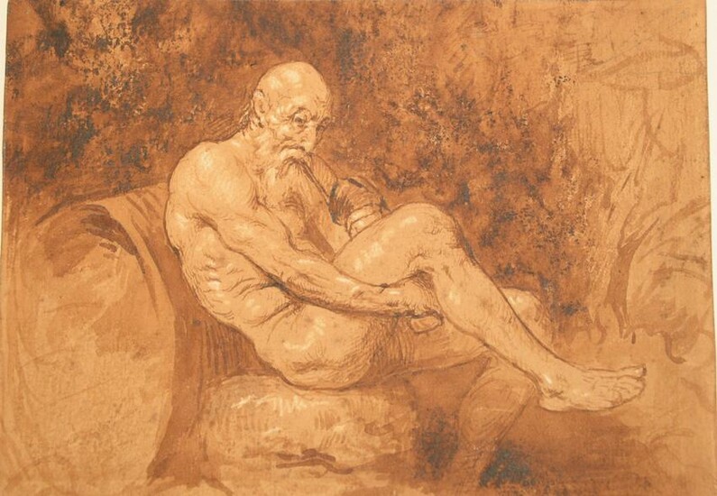 Artist Unknown, Aristotle, Italian old master, brown