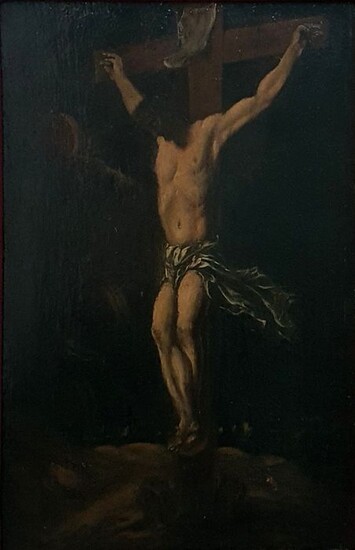 Artista spagnolo, XVII secolo - Cristo in croce