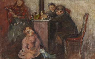 Attributed to Joseph Raphael (1869-1950) Children in the Studio 16...