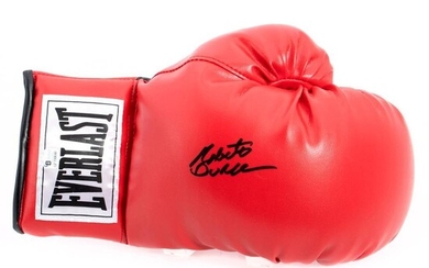 Autographed Roberto Duran boxing glove
