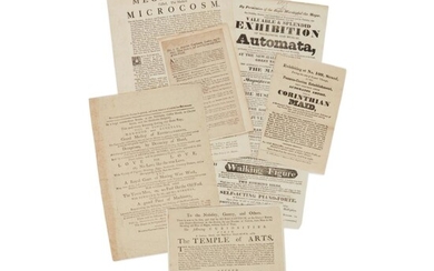 (Automata) | A group of broadsides for "extraordinary curiosities"