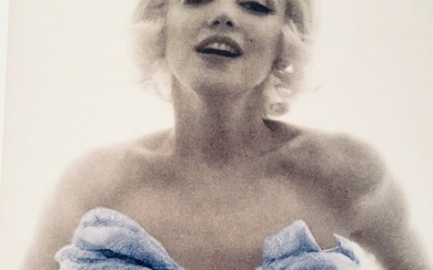 BERT STERN - Bert Stern Signed Marilyn Monroe Classic Blue Roses