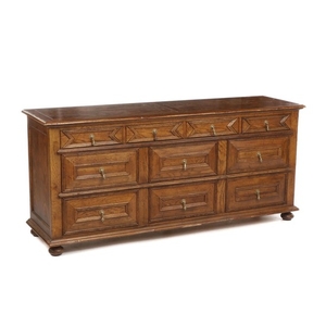 Baker Furniture Oak Sideboard, Mid to Late 20th Century
