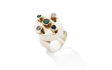Barbara Cartlidge: An emerald and diamond ring, 1967