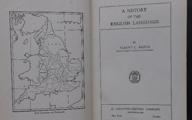 Baugh, History of the English Language, 1stEd. 1935