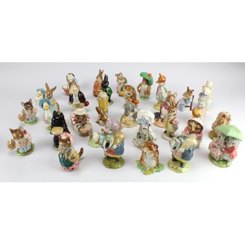 Beatrix Potter. A collection of thirty-two Beswick Beatrix P...