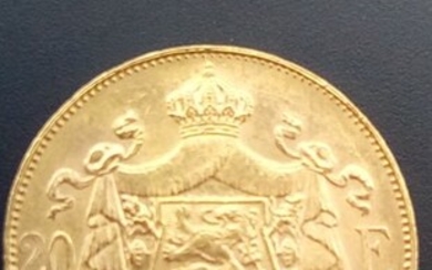 Belgium - 20 Francs 1914 flamish - Albert I - Gold