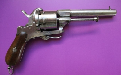 Belgium - ca. 1850 - Makers marks: HD - Big Military Model - Double action (DA) - Pinfire (Lefaucheux) - Revolver - 9mm Cal