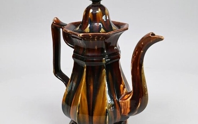 Bennington Pottery Flint Enamel Panelled Coffeepot