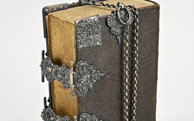 Bible Staphorster avec argenterie, 833/000, Bible contenant tous les livres canoniques de l'ancien et du...