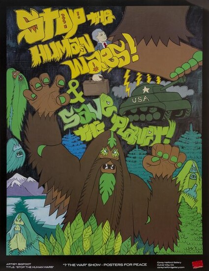 Bigfoot, Stop the Human Wars, Poster