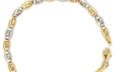 Bracciale 18kt - 3,2 gr - 19cm - Bracelet White gold, Yellow gold