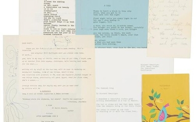 Brautigan Peacock Poem - original typescript