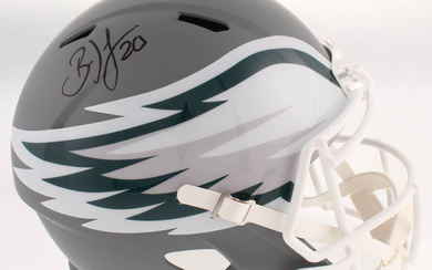 Brian Dawkins Signed Philadelphia Eagles Full-Size AMP Alternate Speed Helmet (JSA COA)