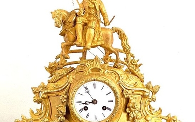 Bronze Gilt Mantel Clock, Signed with "Tardy & Cie Suc de labolle" - Uurwerk, Samuel Marti Et Cie, Medaille de Bronze. - Bronze (gilt/silvered/patinated/cold painted) - Circa 1860 - No Reserve Price