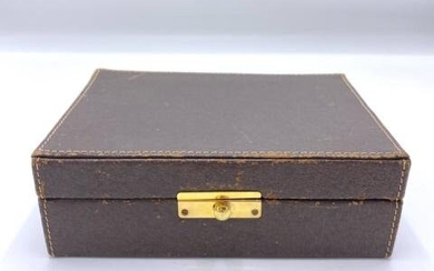 Brown Leather Men's Jewelry Box