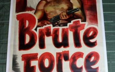Brute Force (USA, 1947) US Three Sheet Movie Poster LB