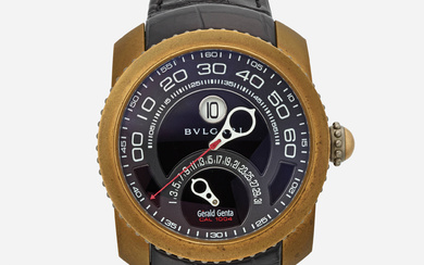 Bulgari 'Gérald Genta Gefica Bi-Retro' bronze and titanium wristwatch, Ref. GBS.Y.98
