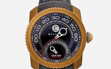 Bulgari, 'Gerald Genta Gefica Bi-Retro' bronze and titanium wristwatch, Ref. GBS.Y.98