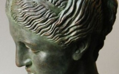 Buste signé de l'artiste Jean-PIerre le Cann (1969-) - Sculpture, Aphrodite
