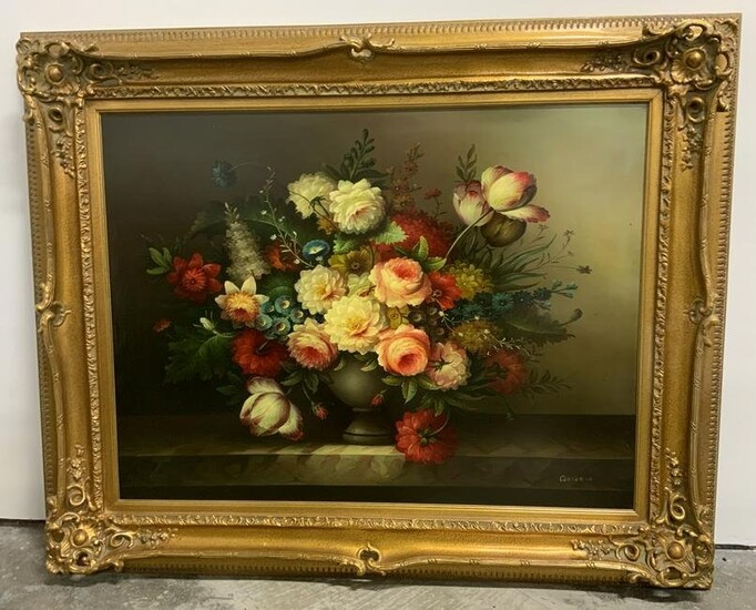 CANNENSON Flower Arrangement Oil on Canvas