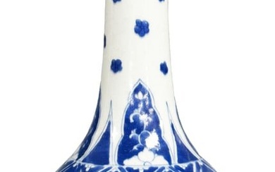 CHINESE MING-CHING DYNASTY BLUE & WHITE VASE