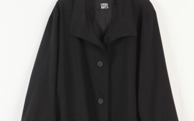 CINZIA ROCCA BLACK WOOL JACKET, "Made in Italy". - size...
