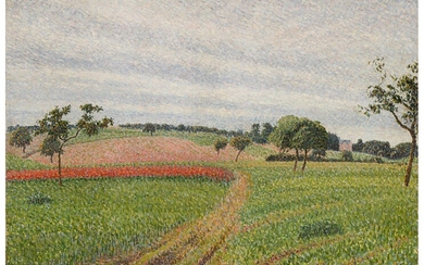 Camille Pissarro, Les Coteaux de Thierceville, temps gris