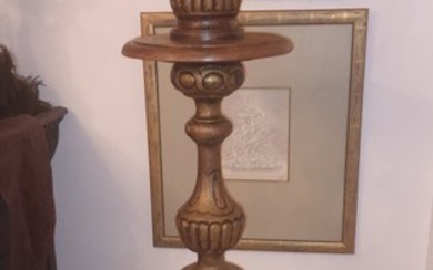 Candlestick Baroque style Pricket Candlestick (160 cm.) - Wood