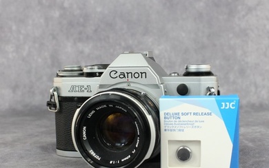 Canon AE-1 + FL 1,8/50mm - *lucky number #3872000 | Single lens reflex camera (SLR)