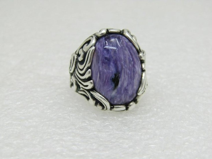 Carolyn Pollack Relios Charoite Ring, Swirling Waves