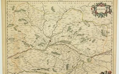 Carte XVIIe s, DE L’ANJOU. Circa 1650. (48... - Lot 29 - Vermot et Associés