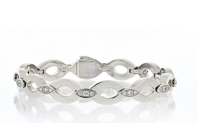 Cartier 18K White Gold Diadea Diamond Bracelet