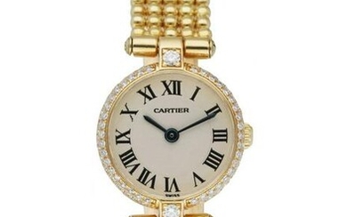 Cartier Paris 8057005 18K Yellow Gold & Diamond Bezel