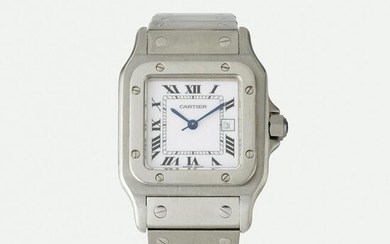 Cartier, 'Santos' stainless steel wristwatch