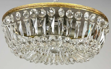 Ceiling lamp with crystal glass h