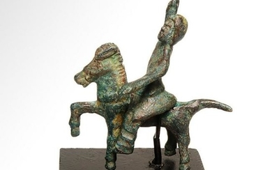 Celtic Bronze Horse and Rider, c. 1st Century B.C.