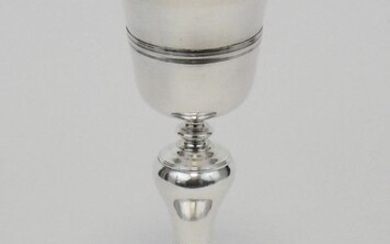 Chalice, Ancient silver liturgical chalice (1) - Silver - First half 20th century